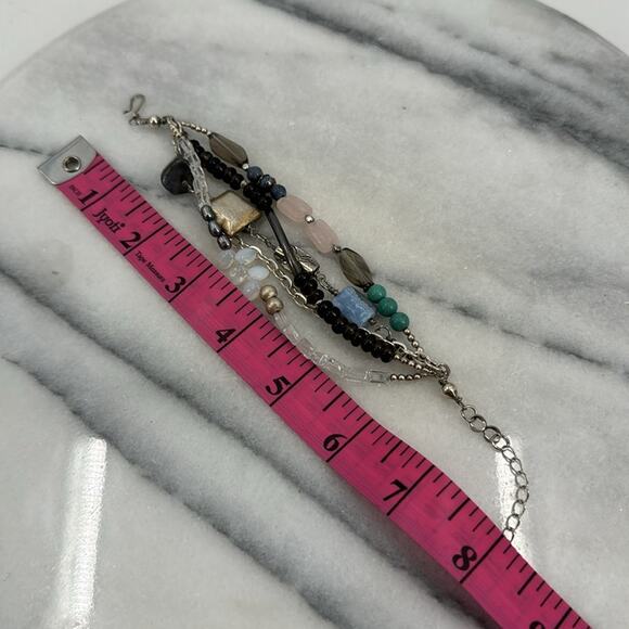 Handmade beaded multi strand bracelet - Picture 5 of 5